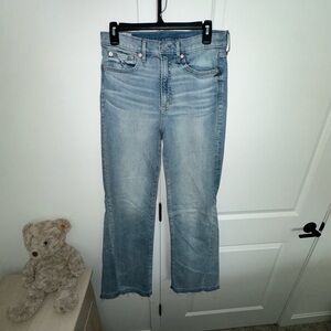 👖 💙 GAP 70s High-Rise Flare Jeans 29 Tall 34” Inseam Light Wash